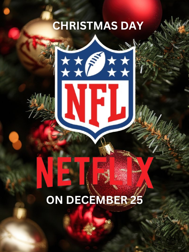 Netflix NFL debut poster featuring highlights from the Chiefs-Steelers game and key moments in the streaming giant's first live sports broadcast.